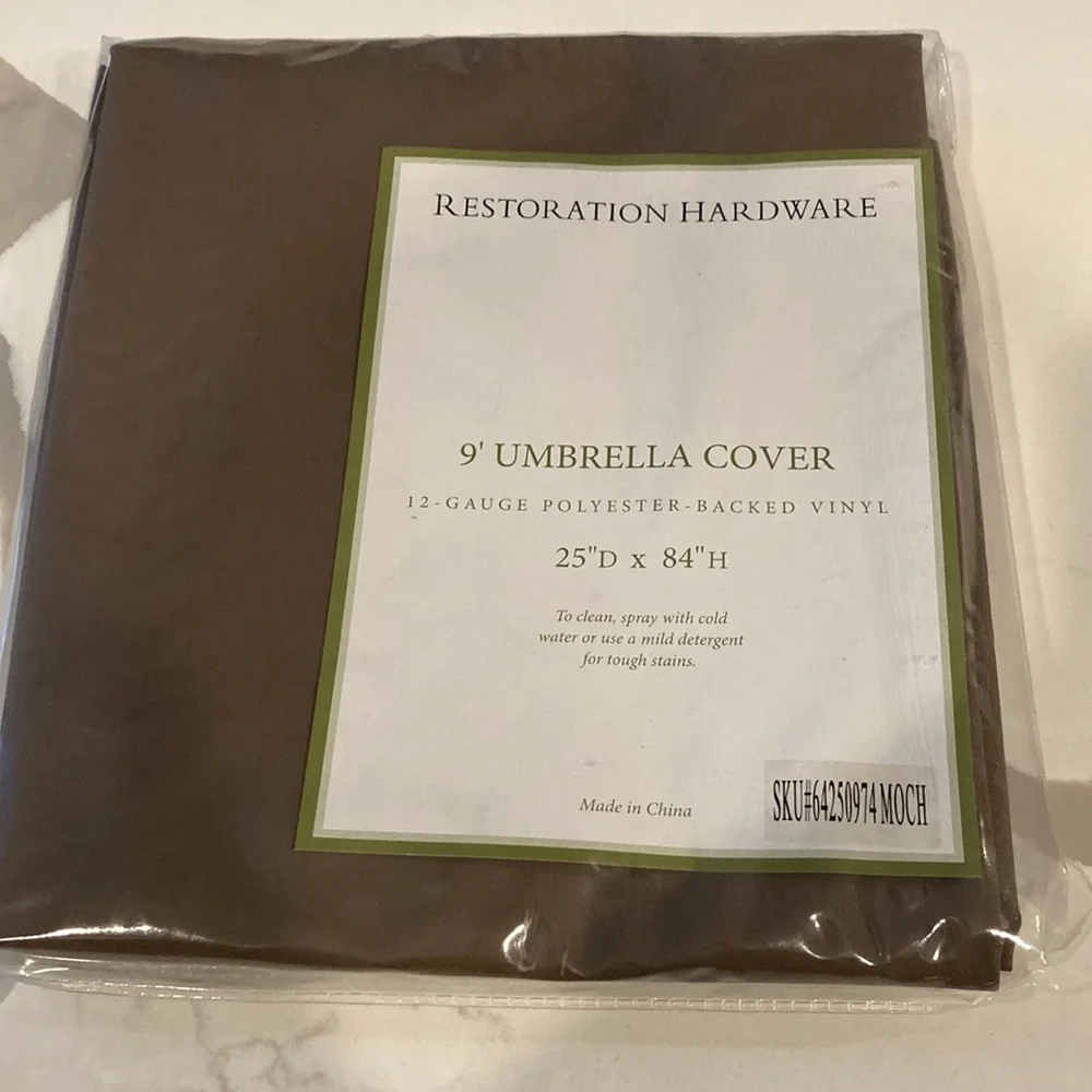 Restoration Hardware outdoor umbrella cover
